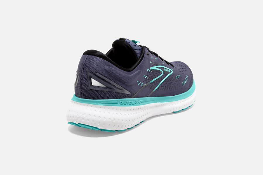 Brooks Glycerin 19 Road Running Shoes - Womens - Dark Grey/Blue - WH8297163